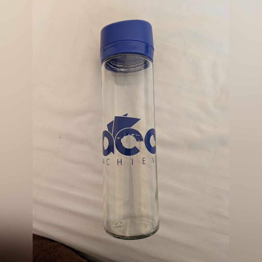 Blue and Clear Water Bottle